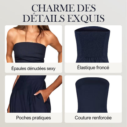 Jumpsuit sans manches avec poches