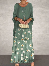 Vert foncé imprimé