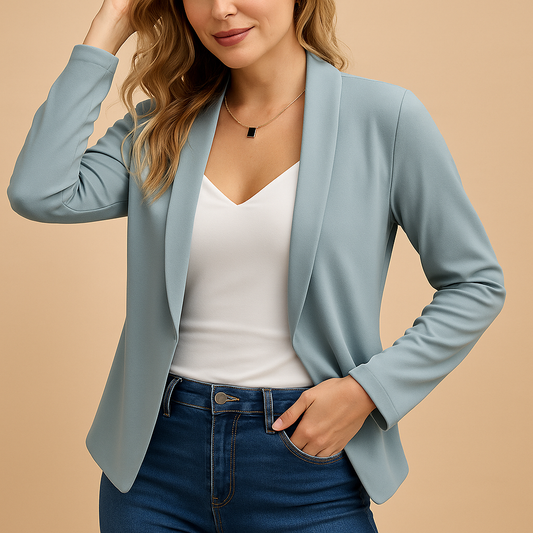 Montrel™ | Blazer ouvert élégant pour femme, coupe moderne